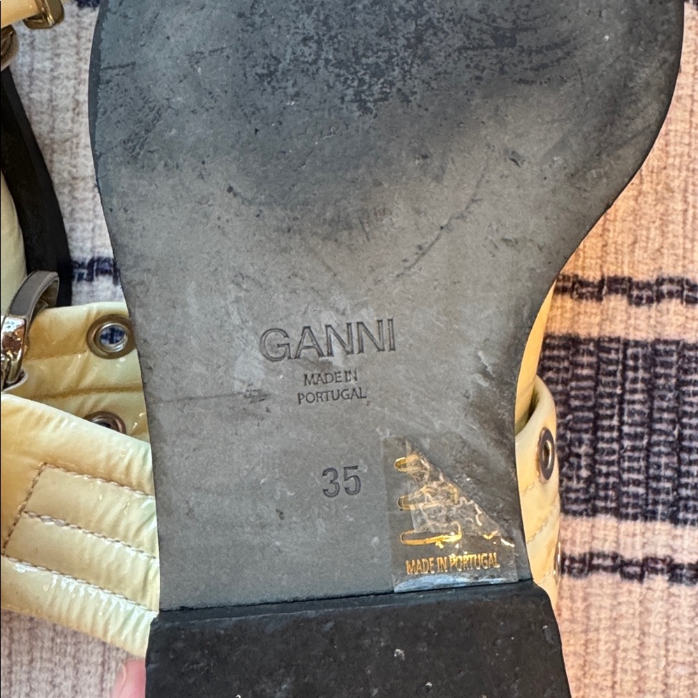 Women's White Egret Slingback Ballet Flat Shoe With Buckles - 35 - Picture 7 of 9